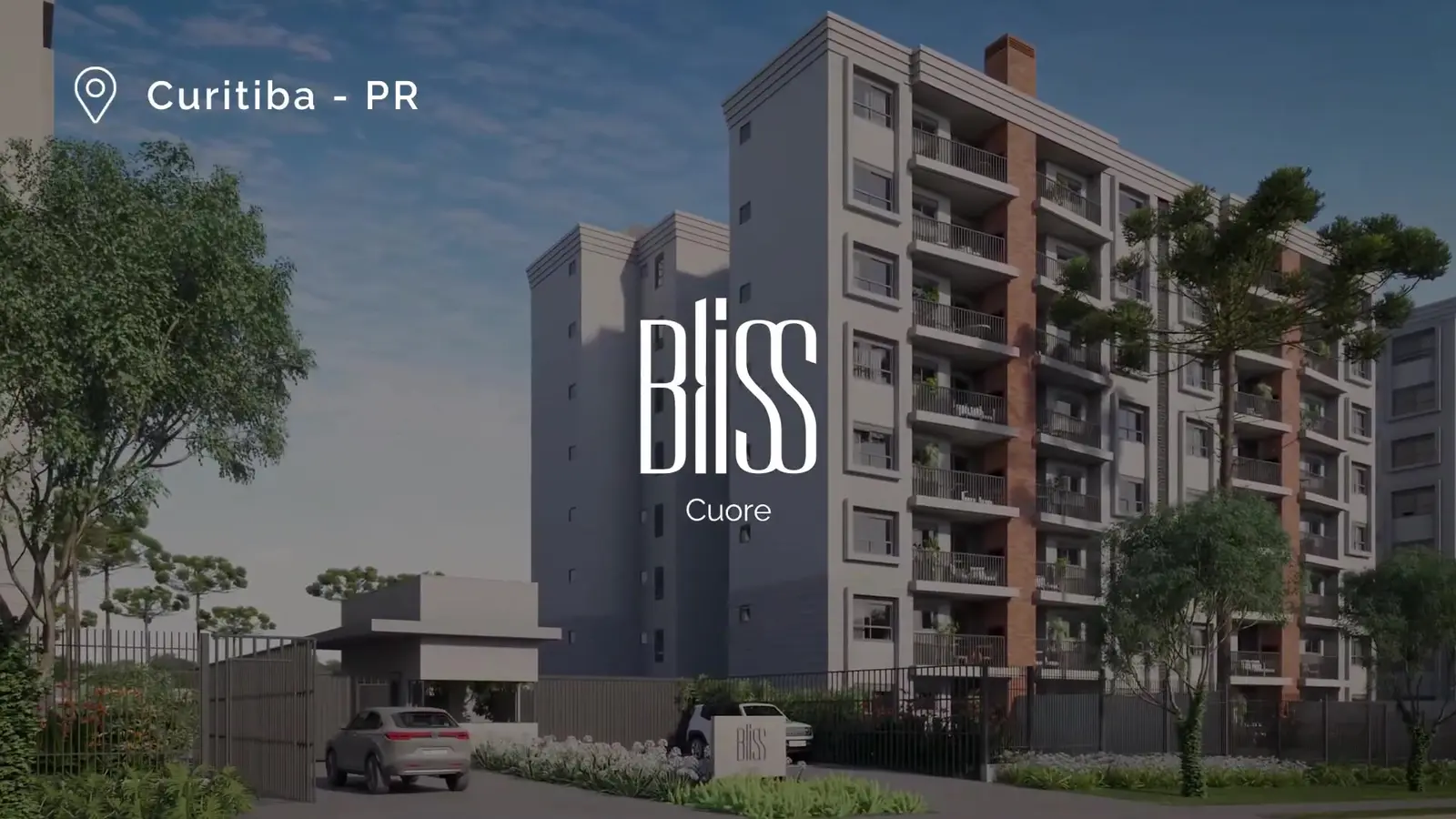 Fachada do Bliss Cuore — abertura do vídeo